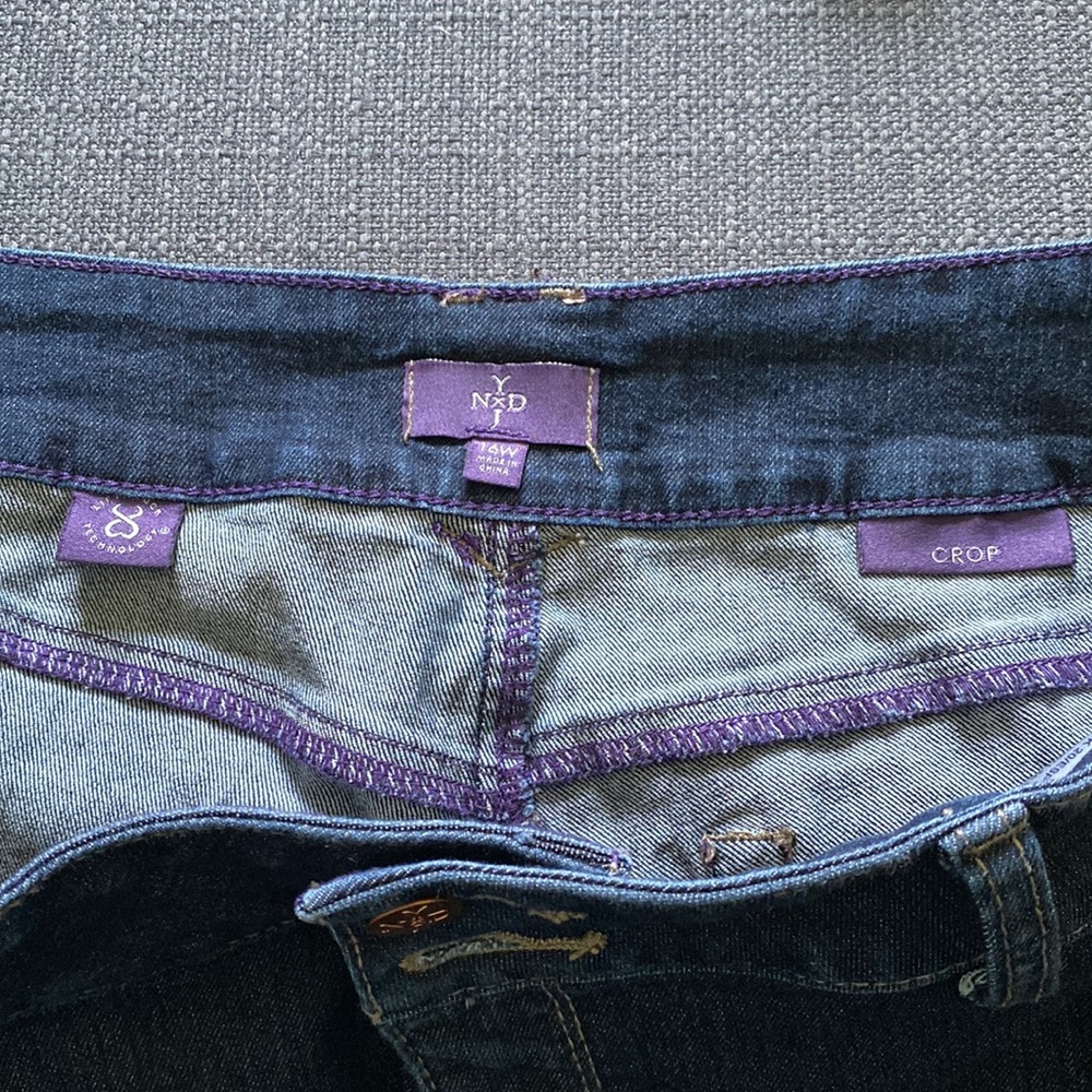 NYDJ Size 16W Crop jeans in like new condition.